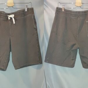 Abbott Main Cotton Blend Pull On Shorts Drawstring Casual Large Brown Loungewear